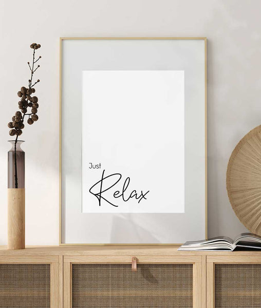 Just Relax Art Print - Artsy Bath