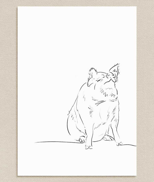 Pig Sketch Art Print - Artsy Bath