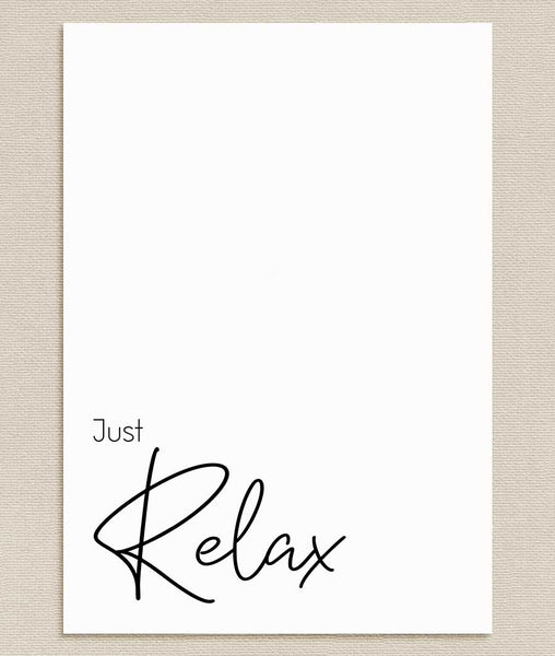 Just Relax Art Print - Artsy Bath