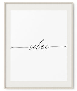 Relax Art Print - Artsy Bath
